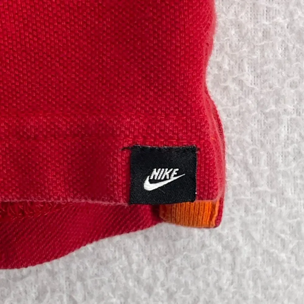 NIKE Shirt Mens L Sportswear Air Max Sneakerhead Polo Golf Athletic Cotton Red
